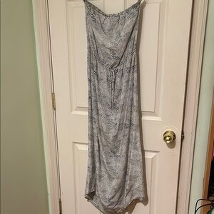 Joie | 100% Silk Patterned Strapless Maxi Dress - Size S